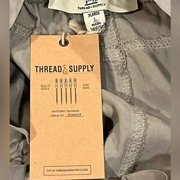 NWT Thread and Supply High Waisted Belted Paperbag Shorts Taupe Tan Womens XL - Picture 5 of 12